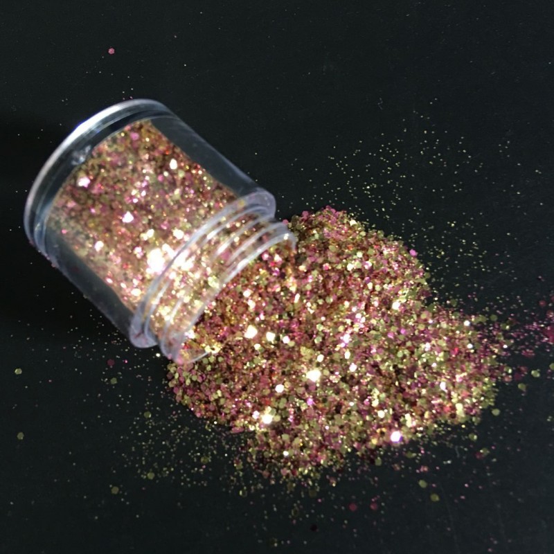 cd Chunky Box Mix ML Glitter Sequins Face Body Nails Hair Gems Beauty Makeup Powder for Festival Party MA