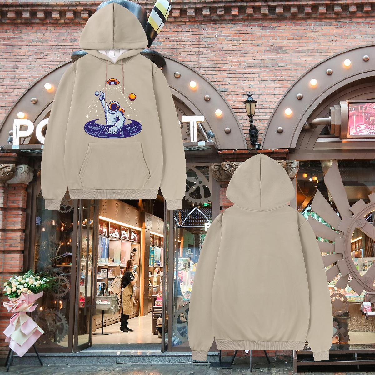 2024 DIY Mens Hoodie Breathable Hooded Collar Popular Men's Hooded Sweatshirt Custom Printed Tops Hoodie Autumn Winter Thick Fleece