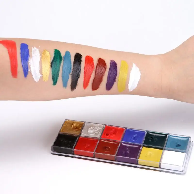 df Body Colors Art Face Painting Paint Oil Tattoo Makeup Cosmetic Bodypainting Halloween Party painting