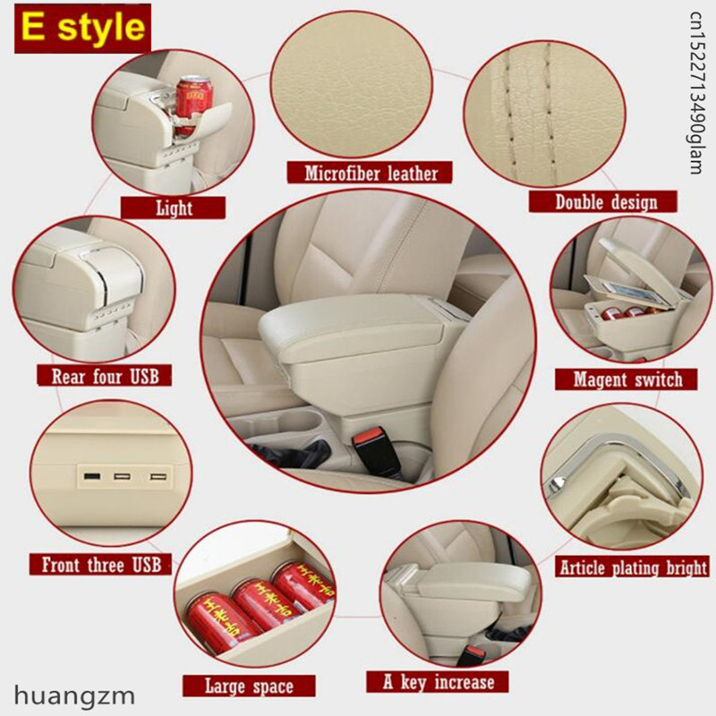 For Chevrolet Cruze/Holden Cruze 2009-2015 Armrest Box Center Storage box Interior Retrofit USB charging Car Accessories