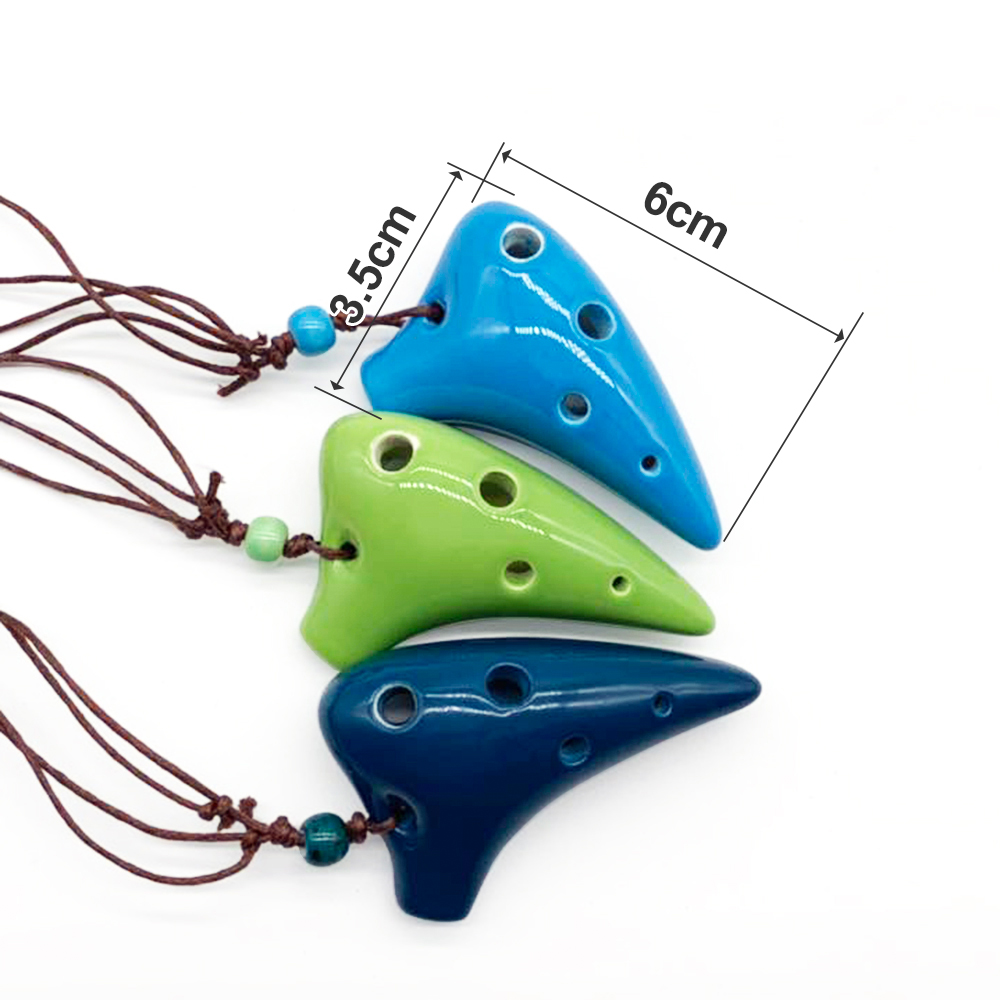 Flute 6 Hole Soprano C Ceramic Flauta Ocarina new of Time Mini Ocarina Flute Kid's Toy Musical Instruments 2025 For Music Beginner