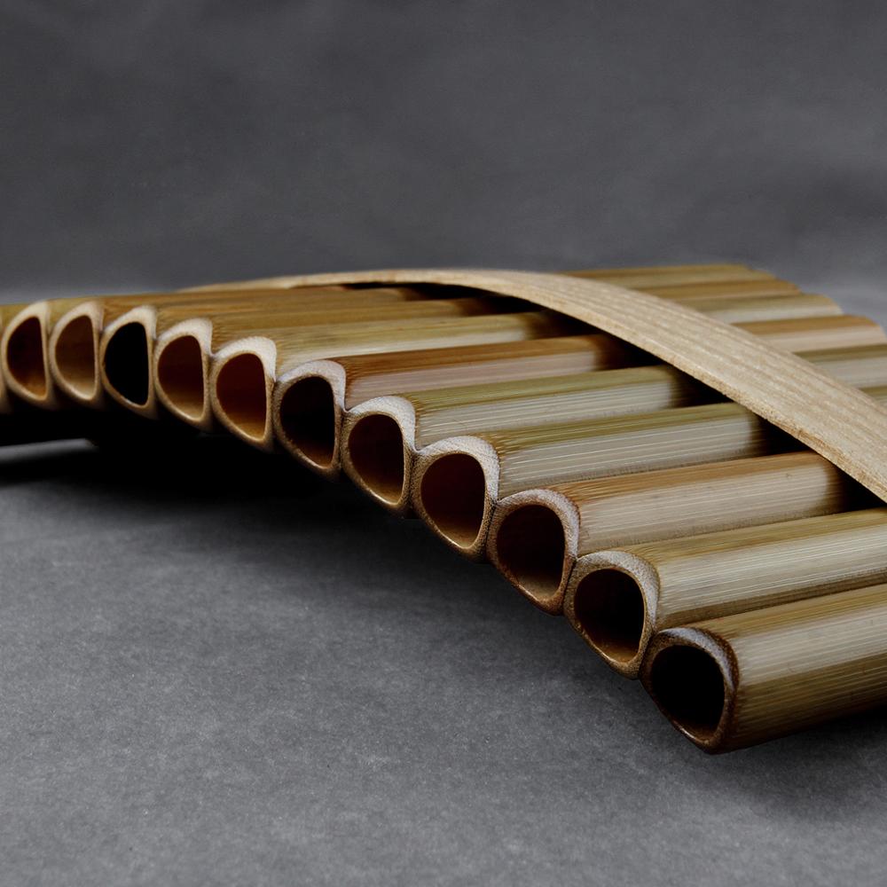 15 Pipes G Key Pan Flute High Quality Woodwind Chinese Traditional Musical Instrument Natural Bamboo