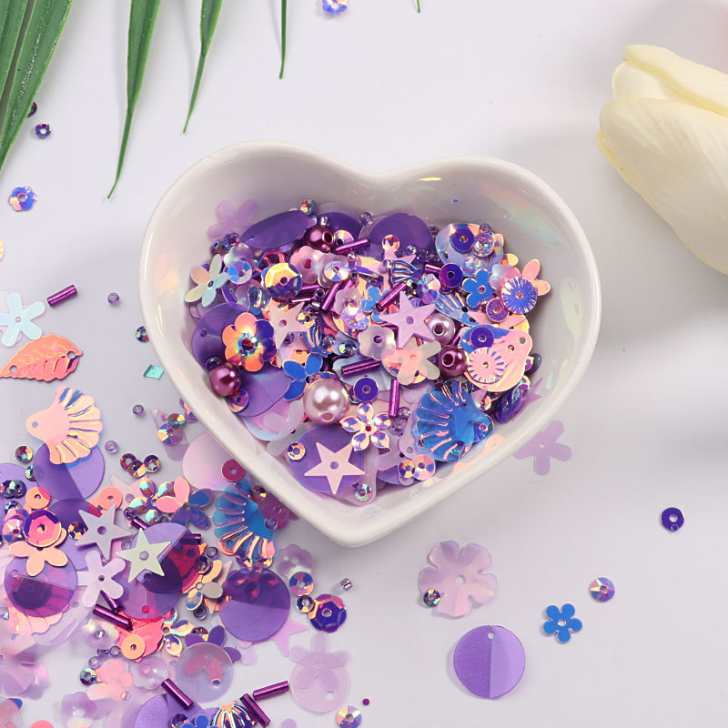 DIY Sequin For Craft Mix Star Flower Shell Leaf Shapes Sequins Lentejuelas Pearls Glass Seed Beads DIY Apparel Sewing & Fabric