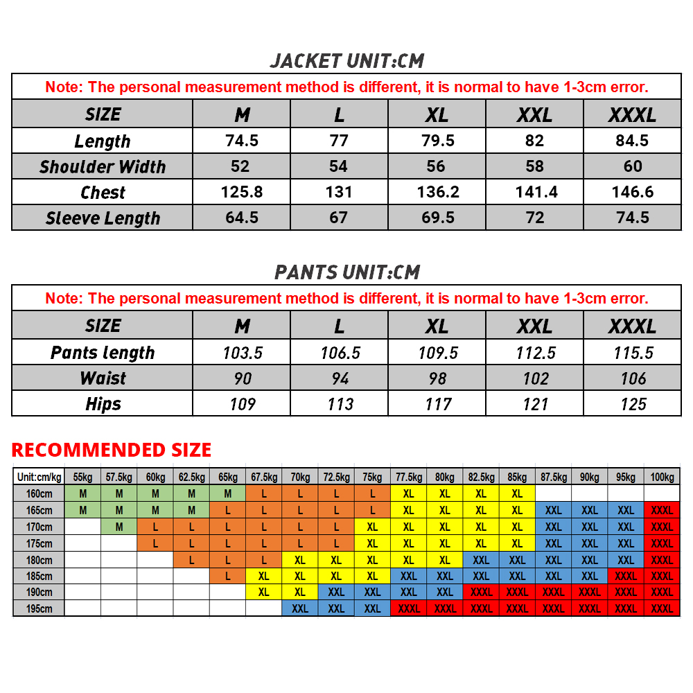 Waterproof Motorcycle Jacket Pants Off-Road Racing Suit Men Windproof Touring Moto Coat Protective Gear Breathable Comfortable
