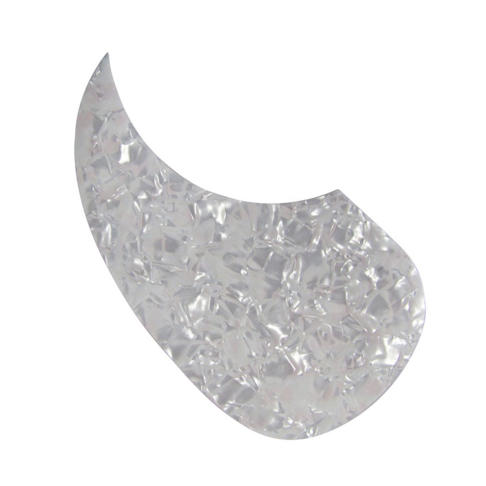 NEW Left Handed Self-adhesive Acoustic Guitar Pickguard White Pearl Scratch Plate Guitar Accessories