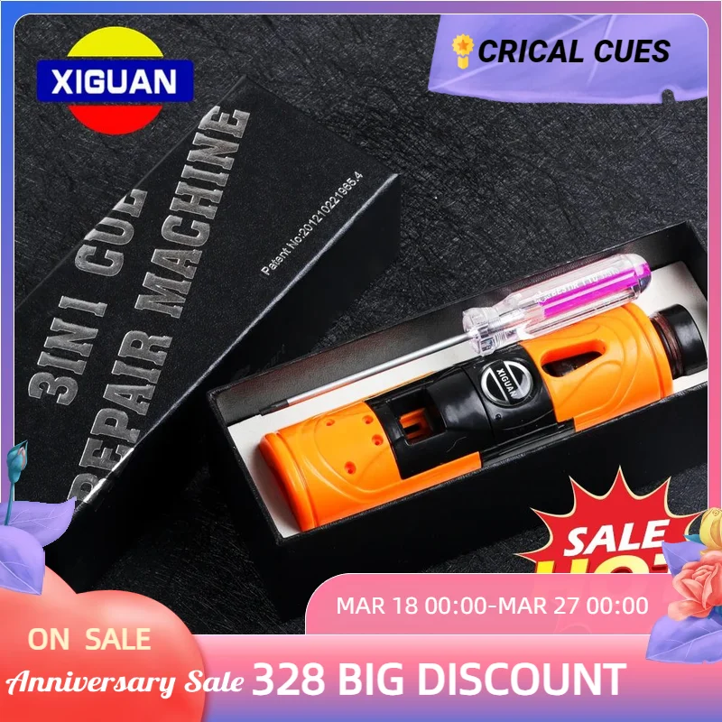 XIGUAN Billiard Training Tool Multi-functional Tip Repair Tool Trimmer+Side cutting+Ferrule cutting Double-sided Blade Accessory