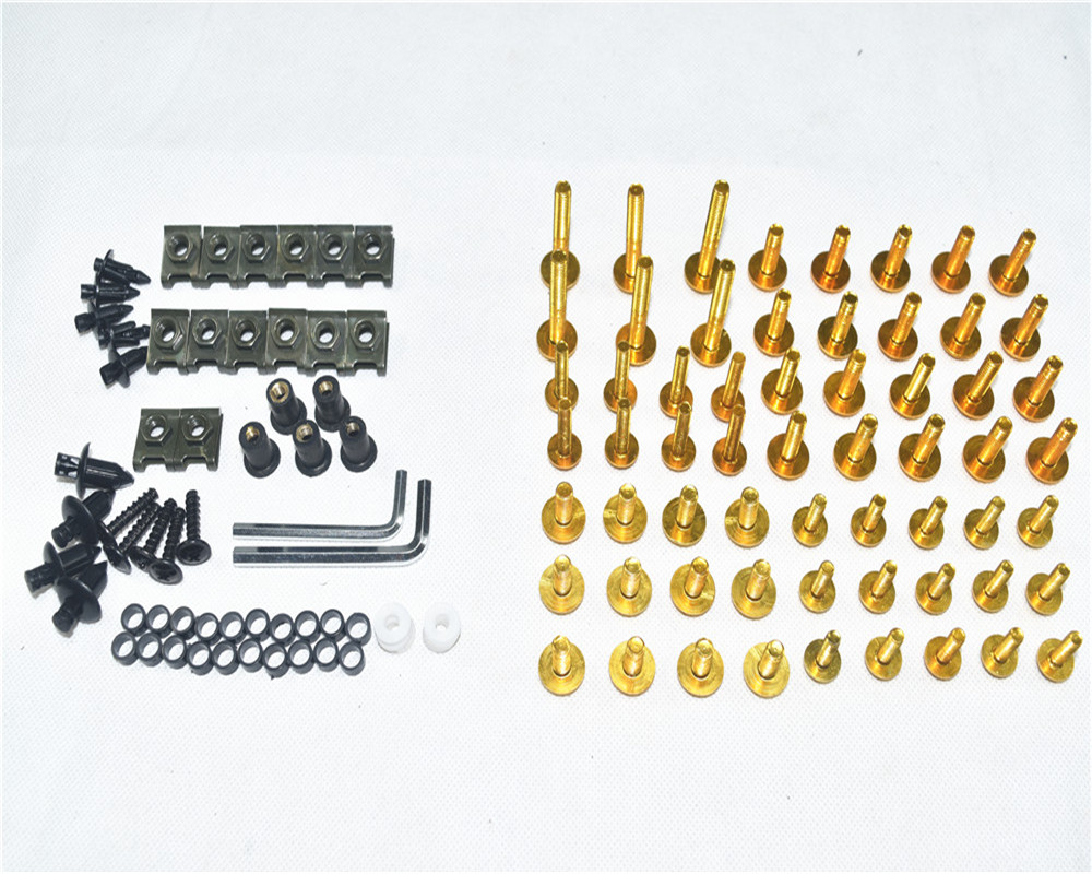 CNC Complete Fairing Bolts Bodywork Screws Nuts Kit For Fit Kawasaki Ninja Z125 ZX-7R ZX-9R ZX-12R