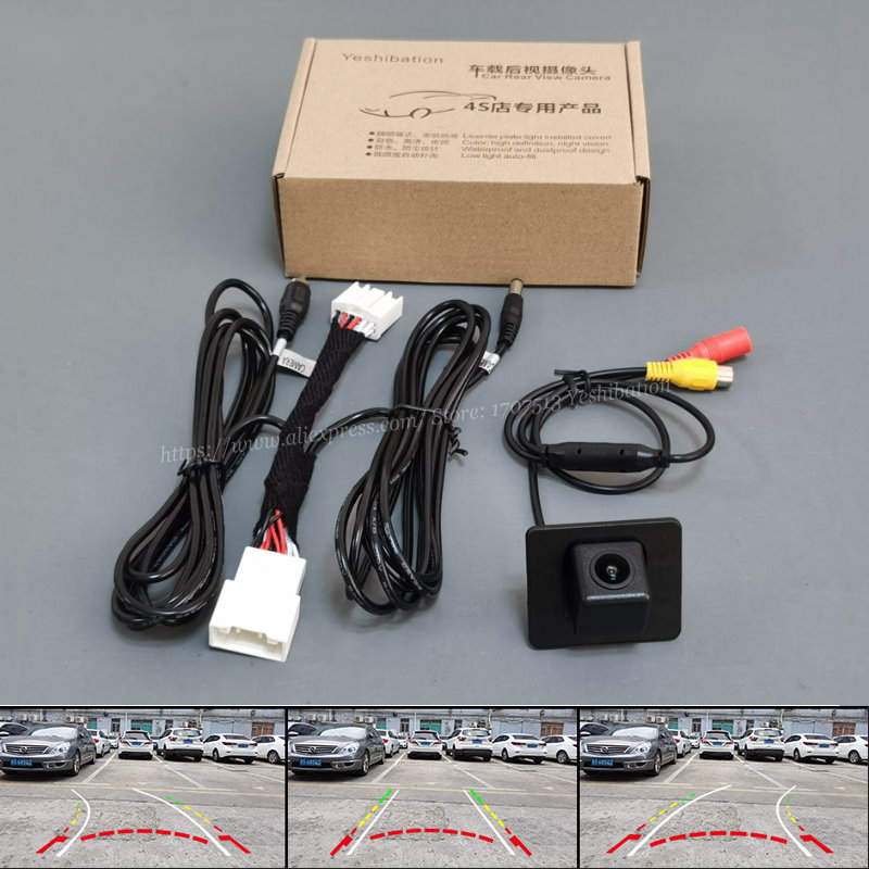 HD new Car Rear View Camera 12 Pins Wire For Mazda 3 Axela BM Sedan 2014~2018 Connect Original 2025 Factory Screen Backup Parking Camera