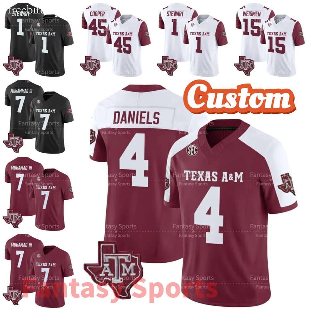 Football Jerseys 2 Johnny Manziel Texas AM Aggies Moose Muhammad III Jersey 7 College Football Ed Marcel Reed Evan Stewart 1 Amari Daniels Conner