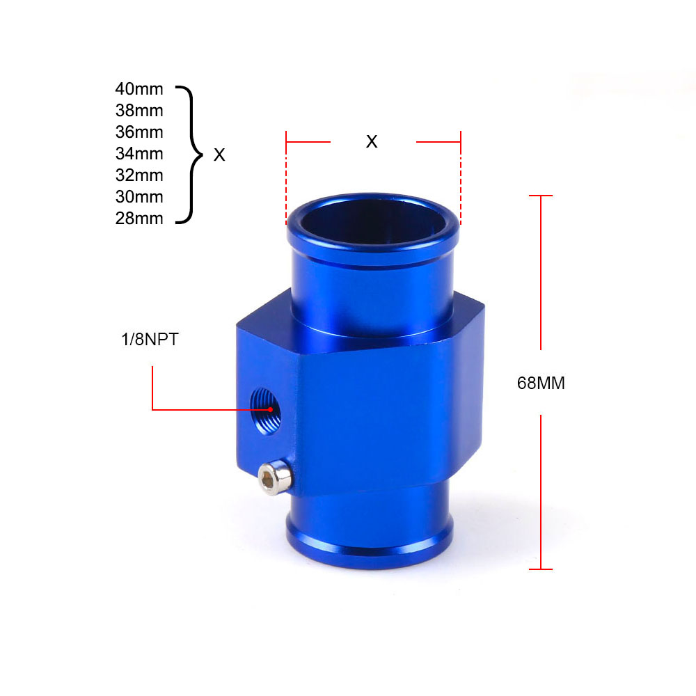 2" 52mm Pointer Water Temperature Gauge 40-120 Celsius /100-250 Fahrenheit With 1/8NPT Water Temp Seal Pipe Sensor Adapter