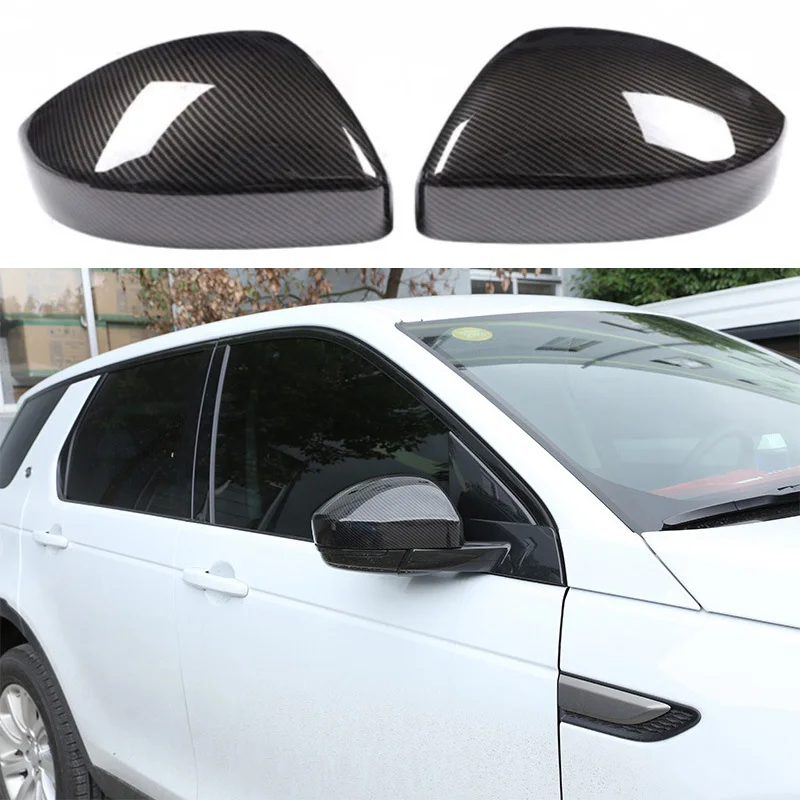 For Land Rover Discovery Sport Range Rover Evoque Jaguar F-Pace Rearview Rear View Mirror Covers Car Styling Accessories