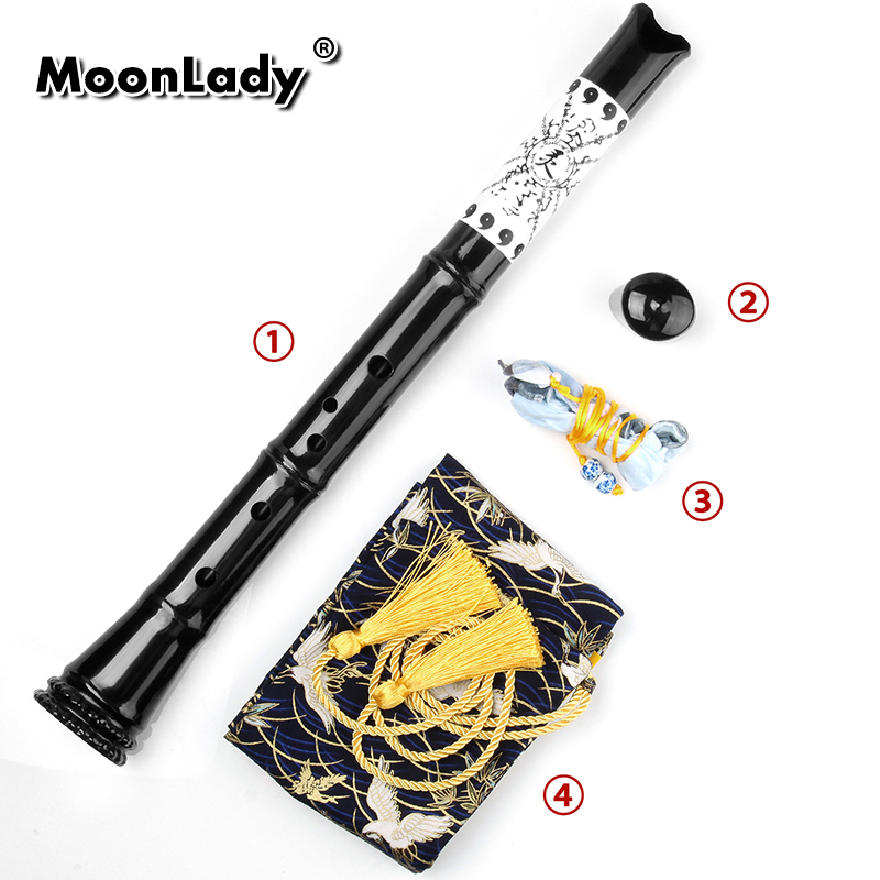 E Key Exquisite Shakuhachi 5 new Holes Musical Instruments 1.6 2025 Feet PLA MADE Vertical Flute Woodwind Instrument Shakuhachi with Bag