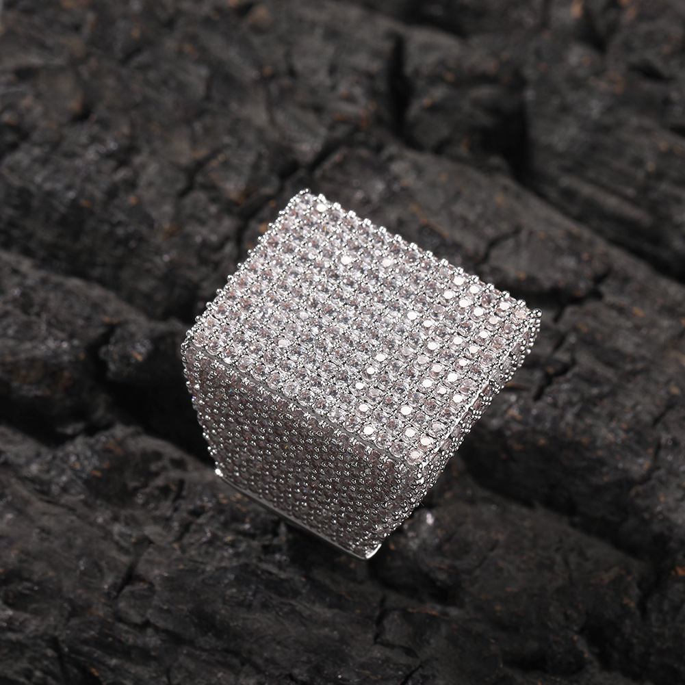 Hip Hop DIY Custom Nubmers Lettes Ring 18K Real Gold Plated Mens Jewelry Gift