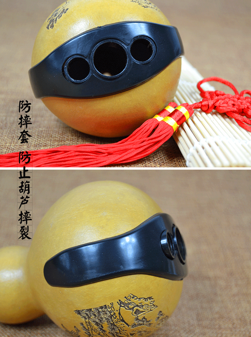 Ebony/Rosewood Pipe ThreeTone Professional Hulusi Flute Gourd Flauta Crashproof Flute Hulusi Folk Instrument Calabash Hulusi