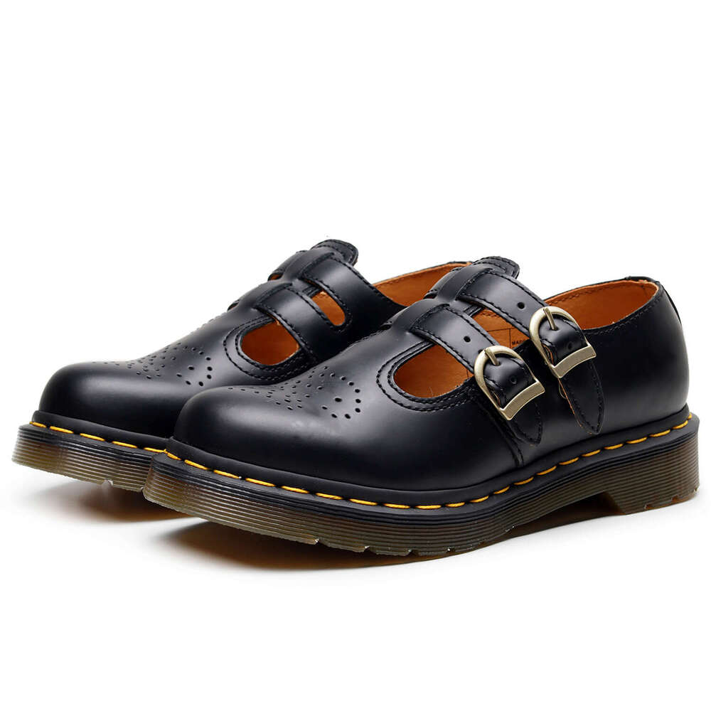 Mary Jane MARYJANE Leather Low Top Women's Style British Fashion Double Buckle Student Casual Shoes