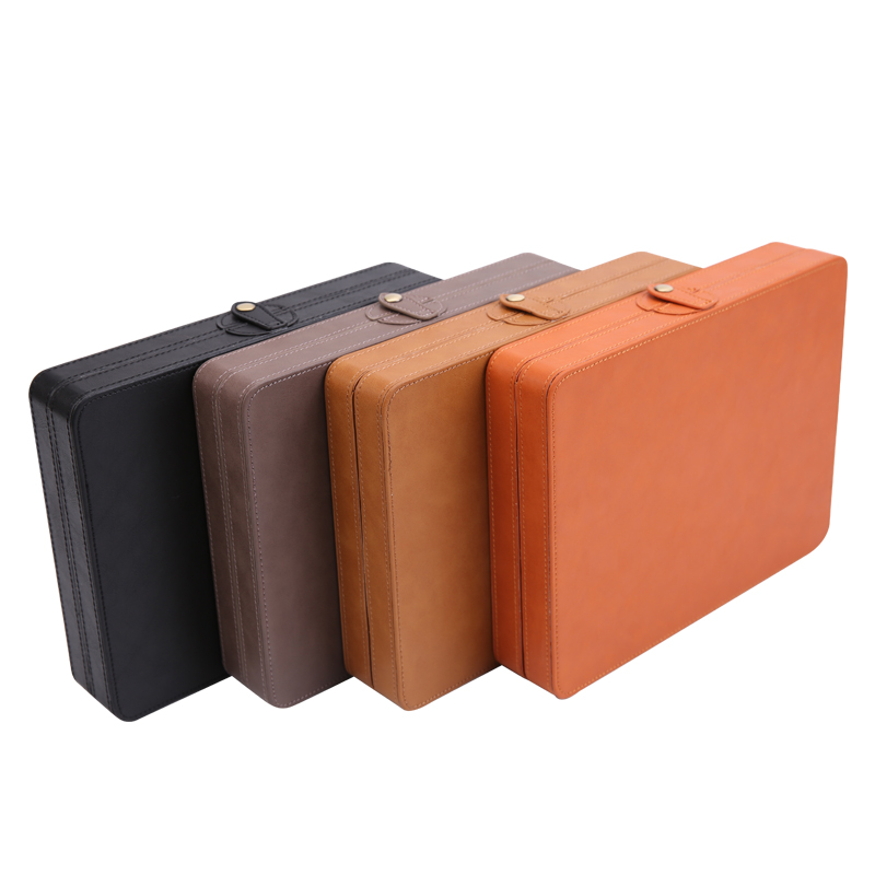 Fenice hairdressing toolbox leather hairdresser scissors tools case pouch holder box luggage comb clip portable storage box