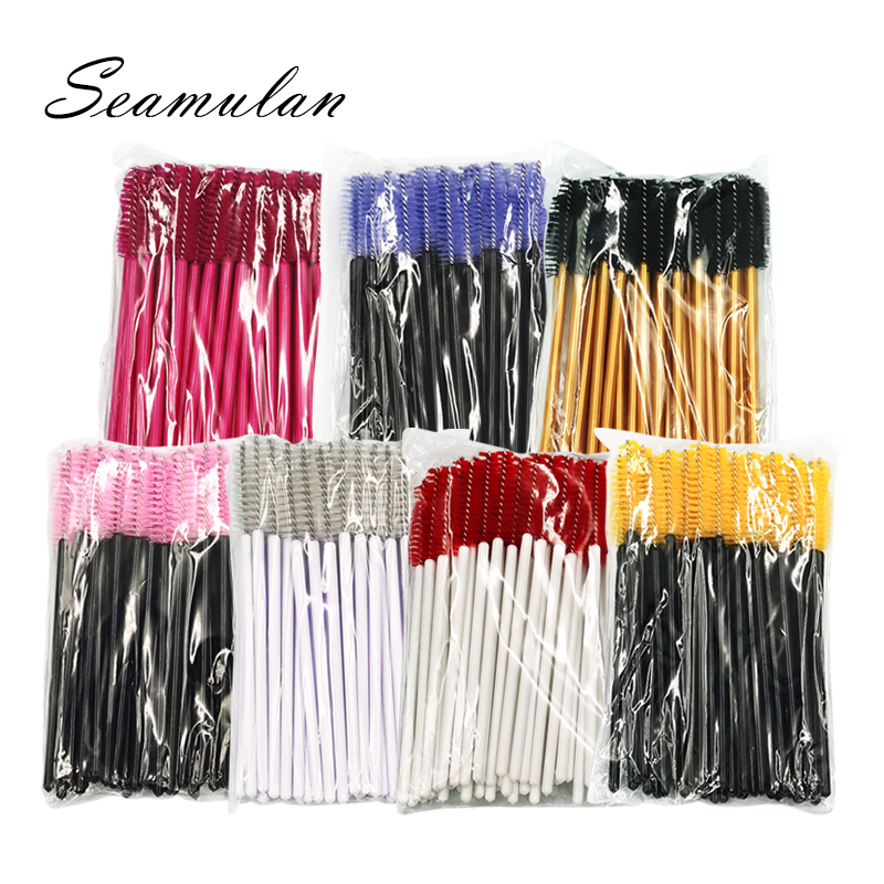 c a Pcs Brushes Makeups Eyelash Disposable Mascara Wands Applicator Eye lashes Cosmetic Brush Maquiagem Cilio Makeup Tool
