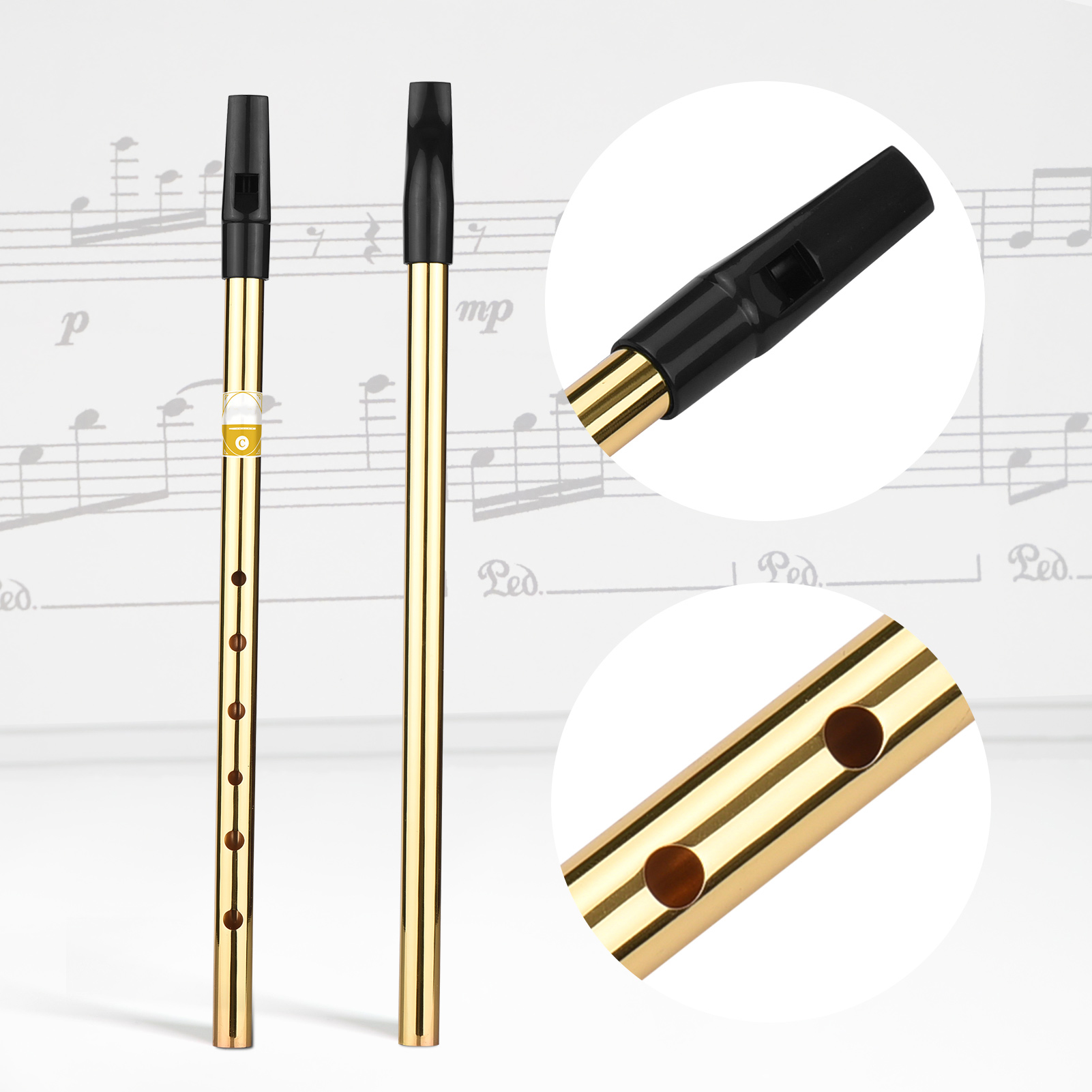 Irish Whistle Flute new Key of 2025 D 6 Holes Flute Wind Musical Instruments for Beginners Intermediates Experts