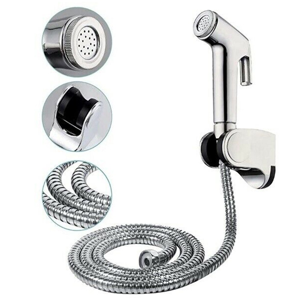 Shower Hose 1.5 M Toilet Bidet Handheld Douche Bidet Chrome Jet Spray Muslim Hygienic Shower Kit For Bathroom Fixture