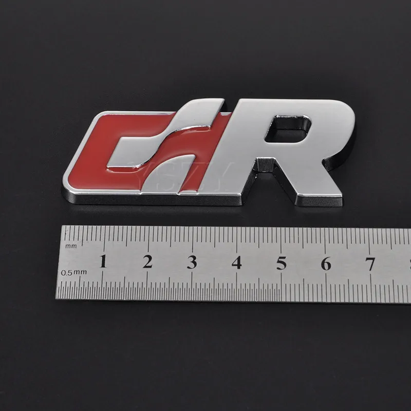 Metal Car Front Hood Grill Emblem Auto Grille Badge Stickers for Sports R Racing Sagitar Passat Golf Tiguan SR Auto Accessories
