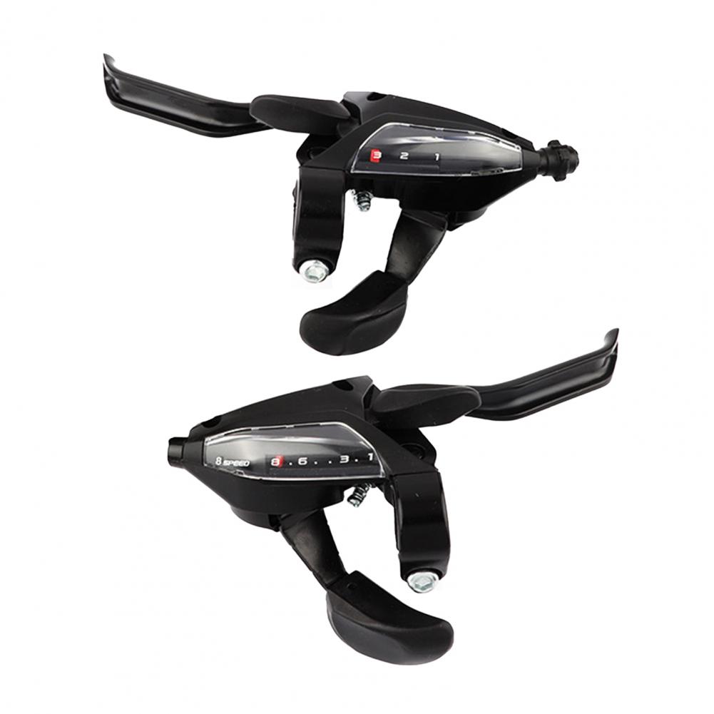 1 Pair EF500-8 Bicycle Derailleur Quick Changing Visual Window Black 24-Speed MTB Gear Shifter for Mountain Bike Accessories