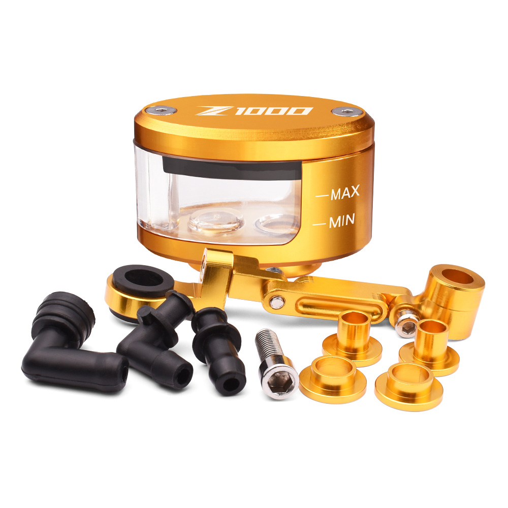 Z1000 CNC Motorcycle Brake Fluid oil Reservoir Cup For Kawasaki Z1000 Z-1000 2007 2008 2009 2010 2011 2012 2013 new 2014 2025 2015 2016