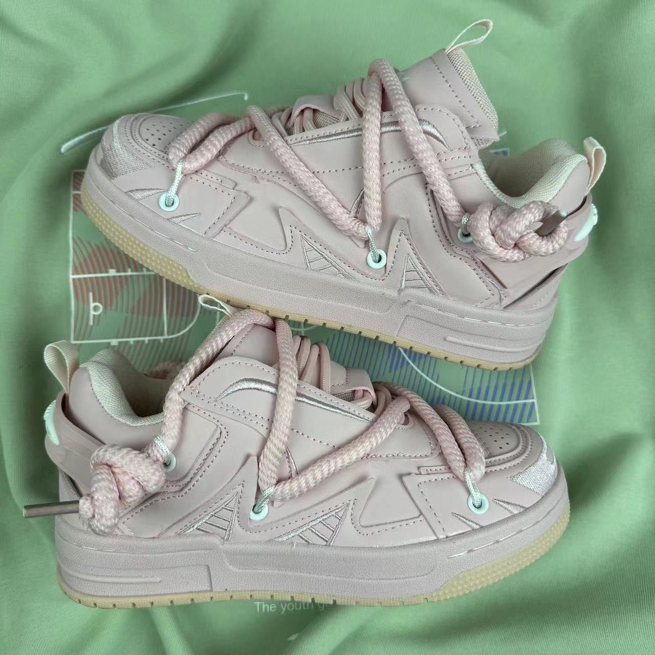 2025 New Men's And Women's Height Increasing Thick Soled Board Shoes Casual Multifunctional Breathable Niche Brand Trend Bread Shoes Height 