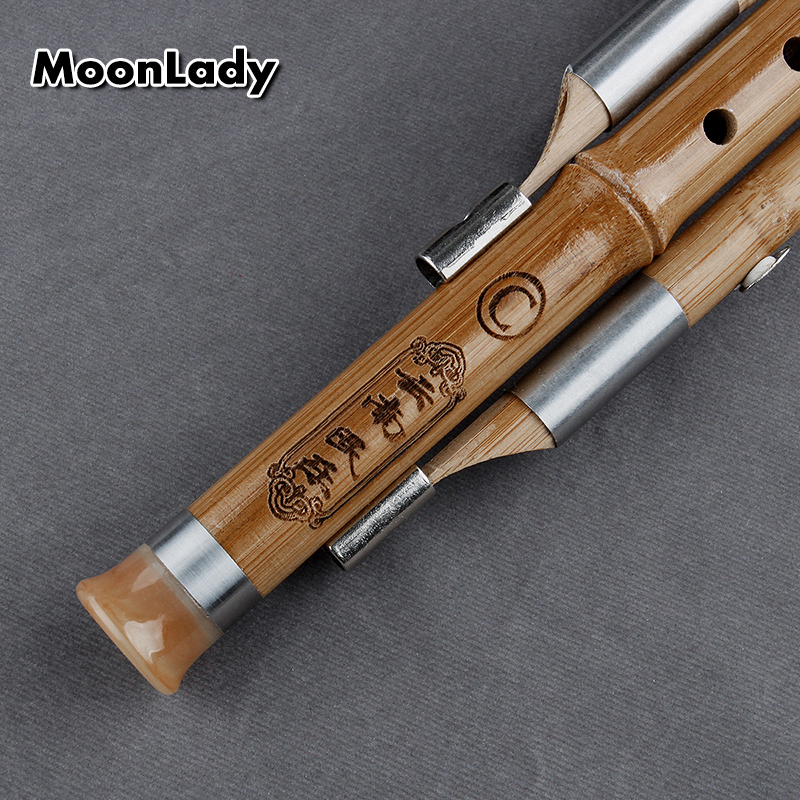 Bamboo Gourd Cucurbit Flute Chinese Handmade Hulusi Ethnic Musical Instrument Key of bB C with Case for Beginner Music Lovers