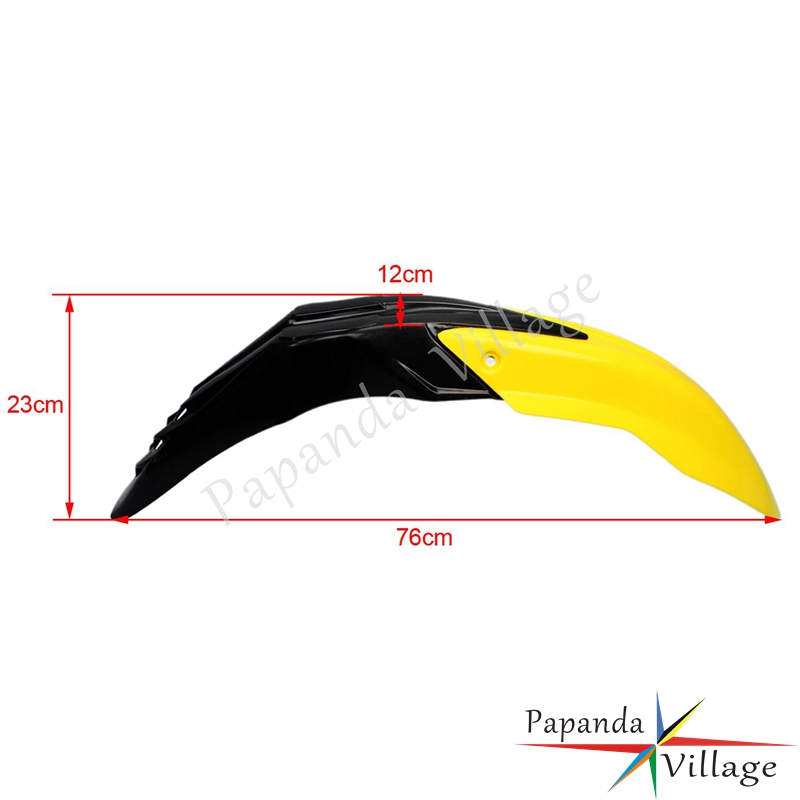 Motorbike Black Green ABS Plastic Universal Front Fender Mudguard Protector Enduro for Kawasaki KX KLX KLR 110 140 250 450
