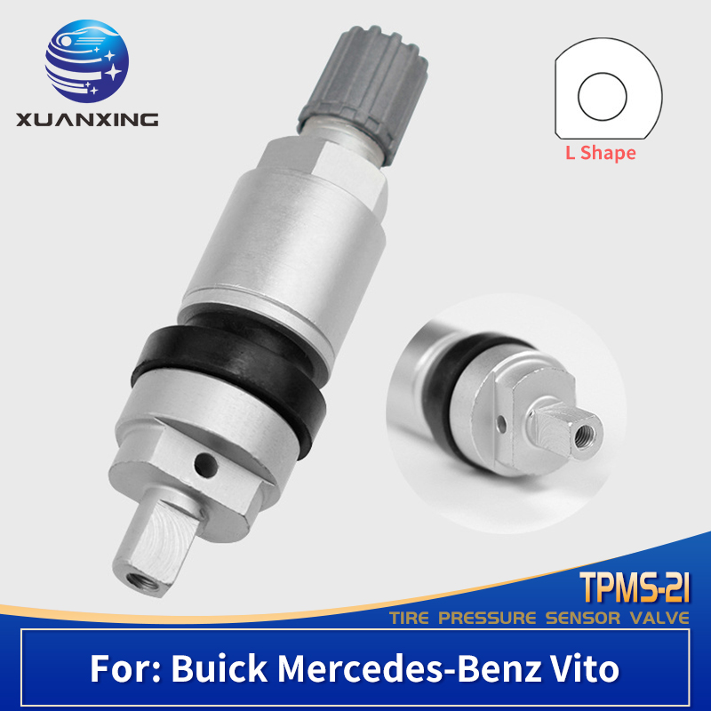 TPMS-21 TPMS Valves Tire Pressure Monitoring Sensor Valve Stem Caps Aluminum Alloy for Buick Mercedes Benz Vito
