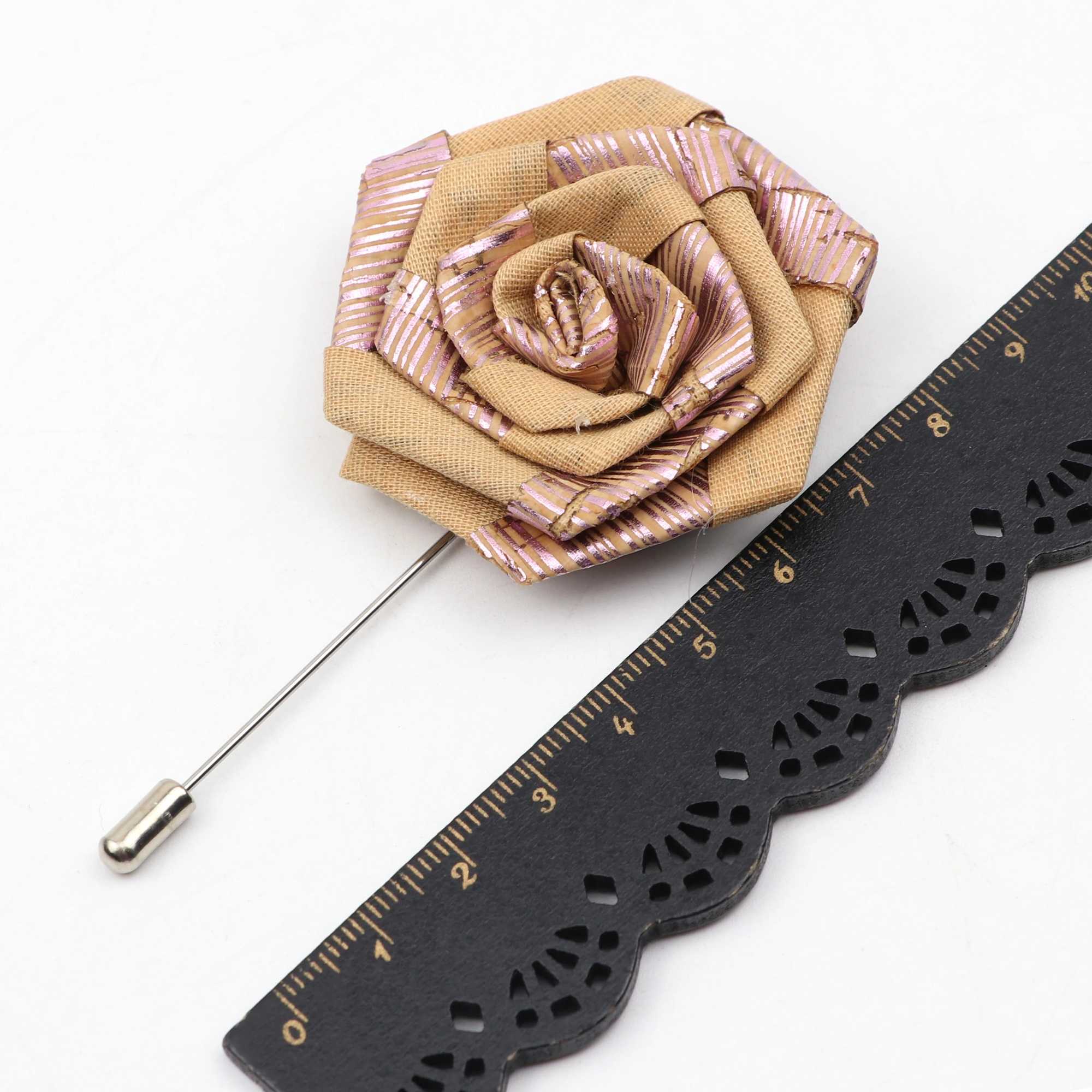 New Cork Wood Bow Tie Set Mens Novelty Handmade Floral Solid Color Bowtie Brooch For Groom Wedding Party Retro Suit AccessoriesX241109