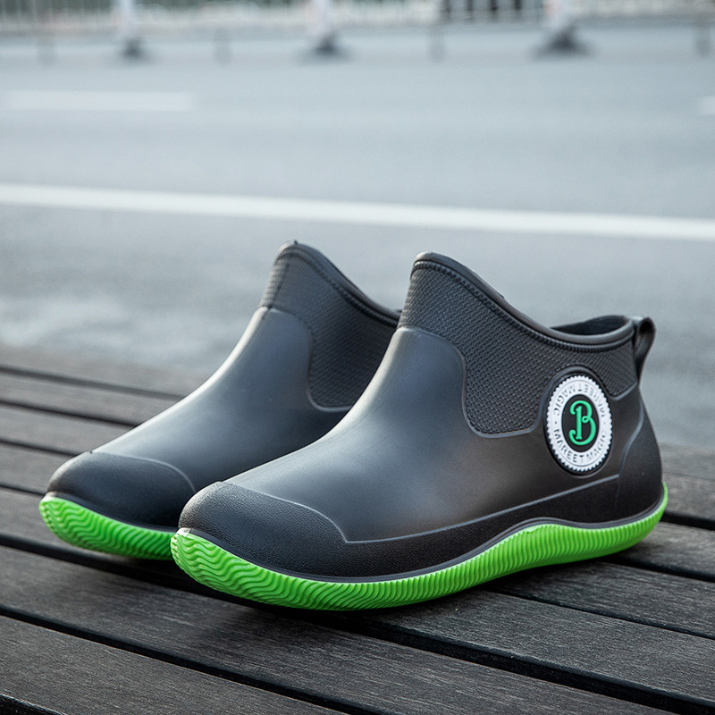 Men's Unisex Winter Warm Snow Boots Non-Slip Men Rain Shoes Waterproof Rainboot Women Water Boot Rubber Work Booties 9035 boot ies