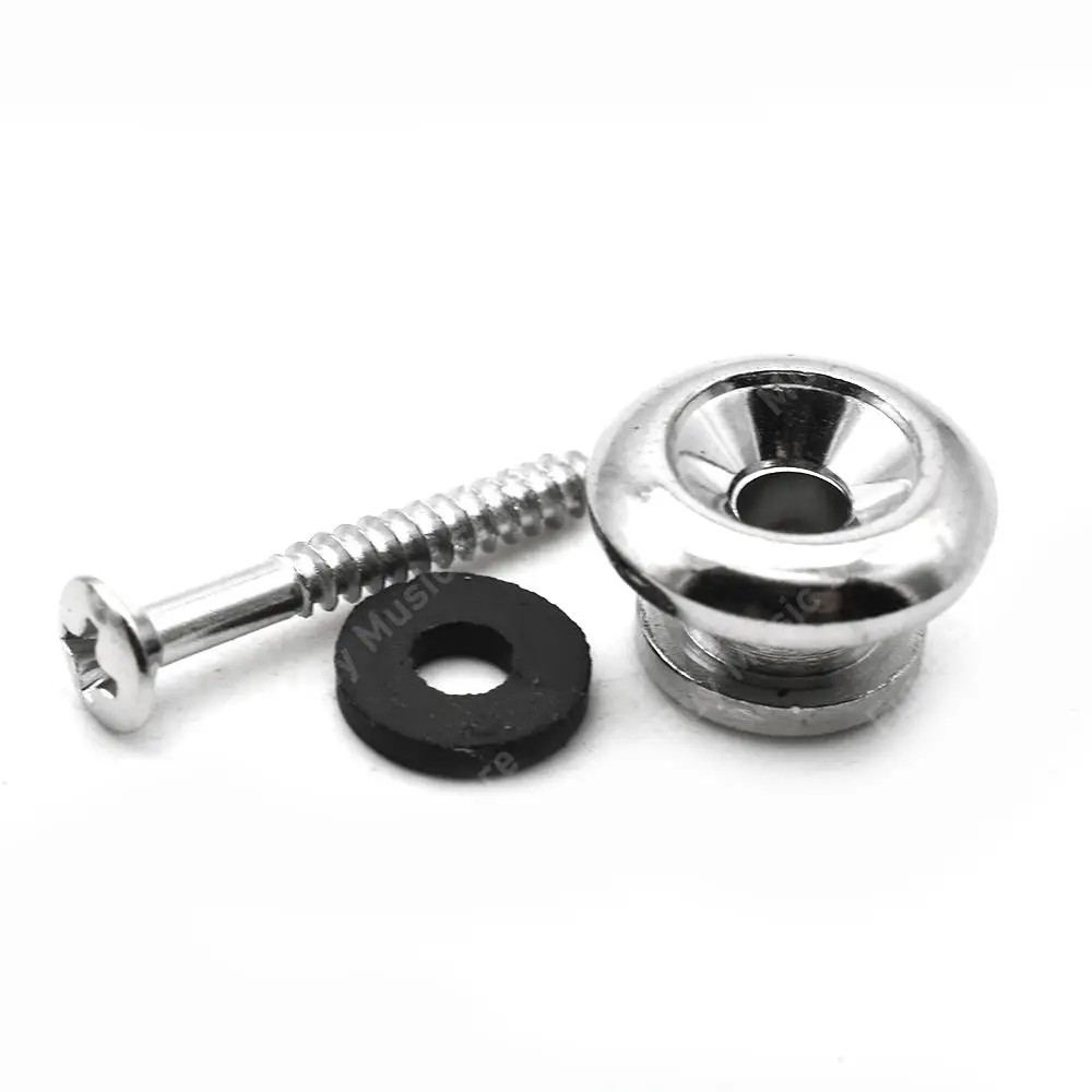120pcs Metal Guitar Strap Lock Mushroom Guitar Endpin Strap Buttons for Electric Acoustic Guitar Bass Ukulele Guitarra Parts