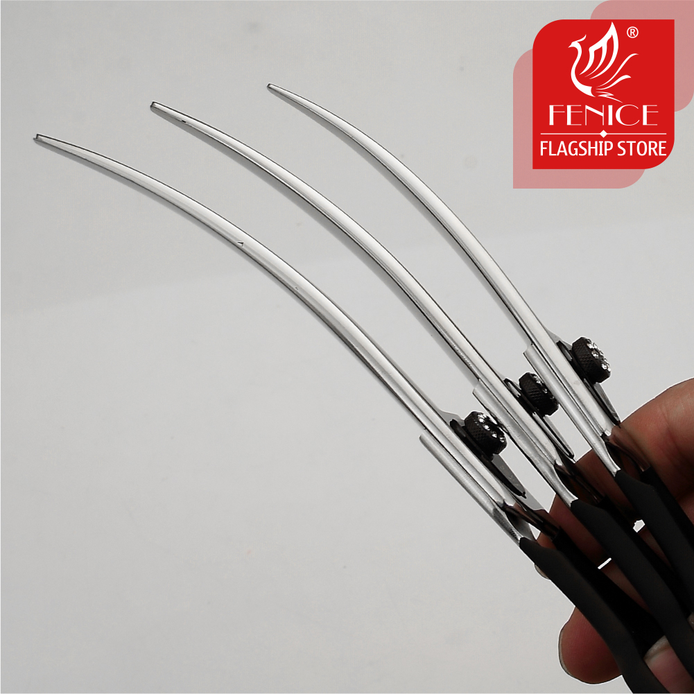 Fenice Professional Pet Grooming Scissors Up&Down Dogs Curved Scissors Shears 7/7.5/8.0inch tesoura cachorro