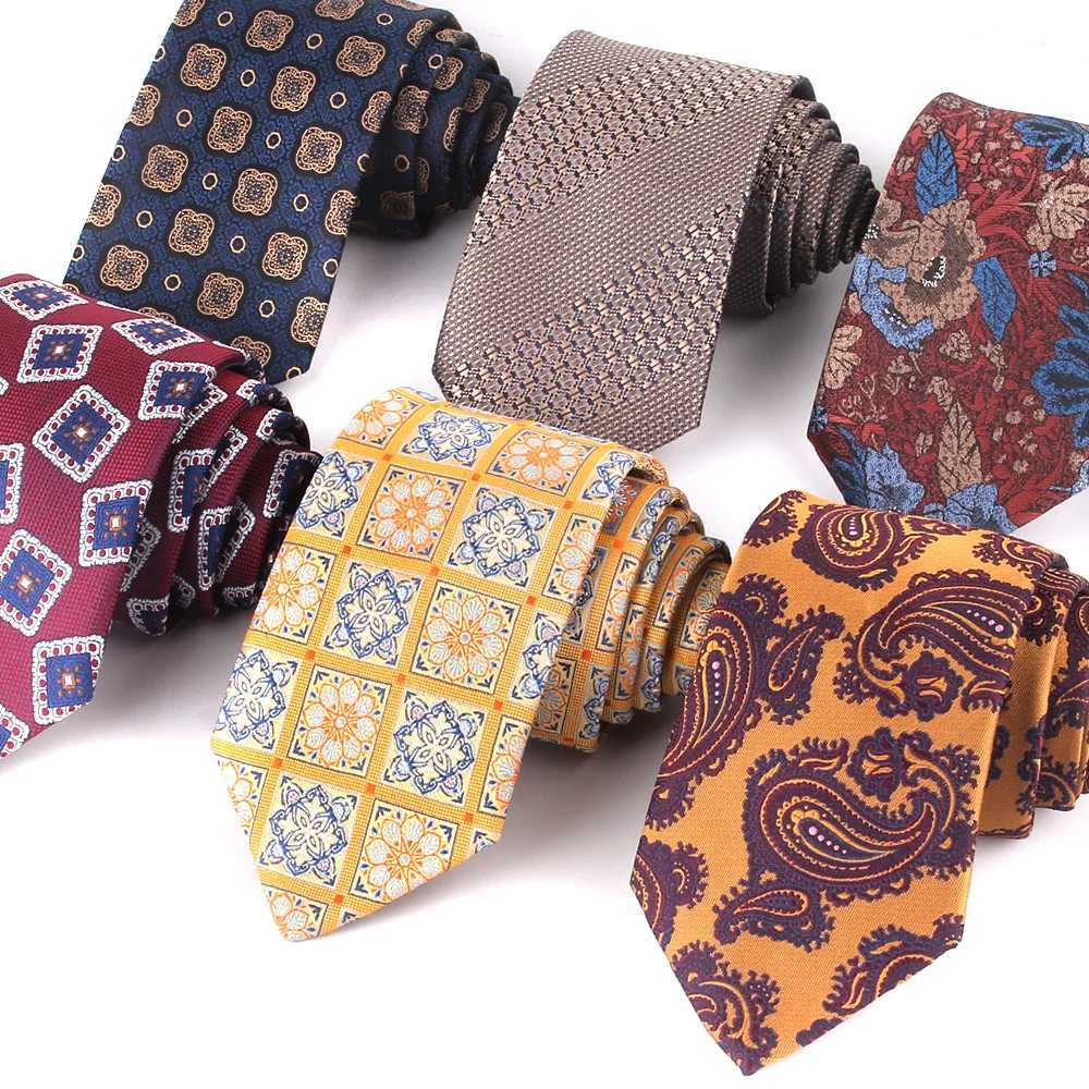 Paisley Neck Ties For Men Women Casual Floral Tie Suits Skinny Ties Boy Girls Necktie Gravata Gift Groom Neckties For WeddingX241109