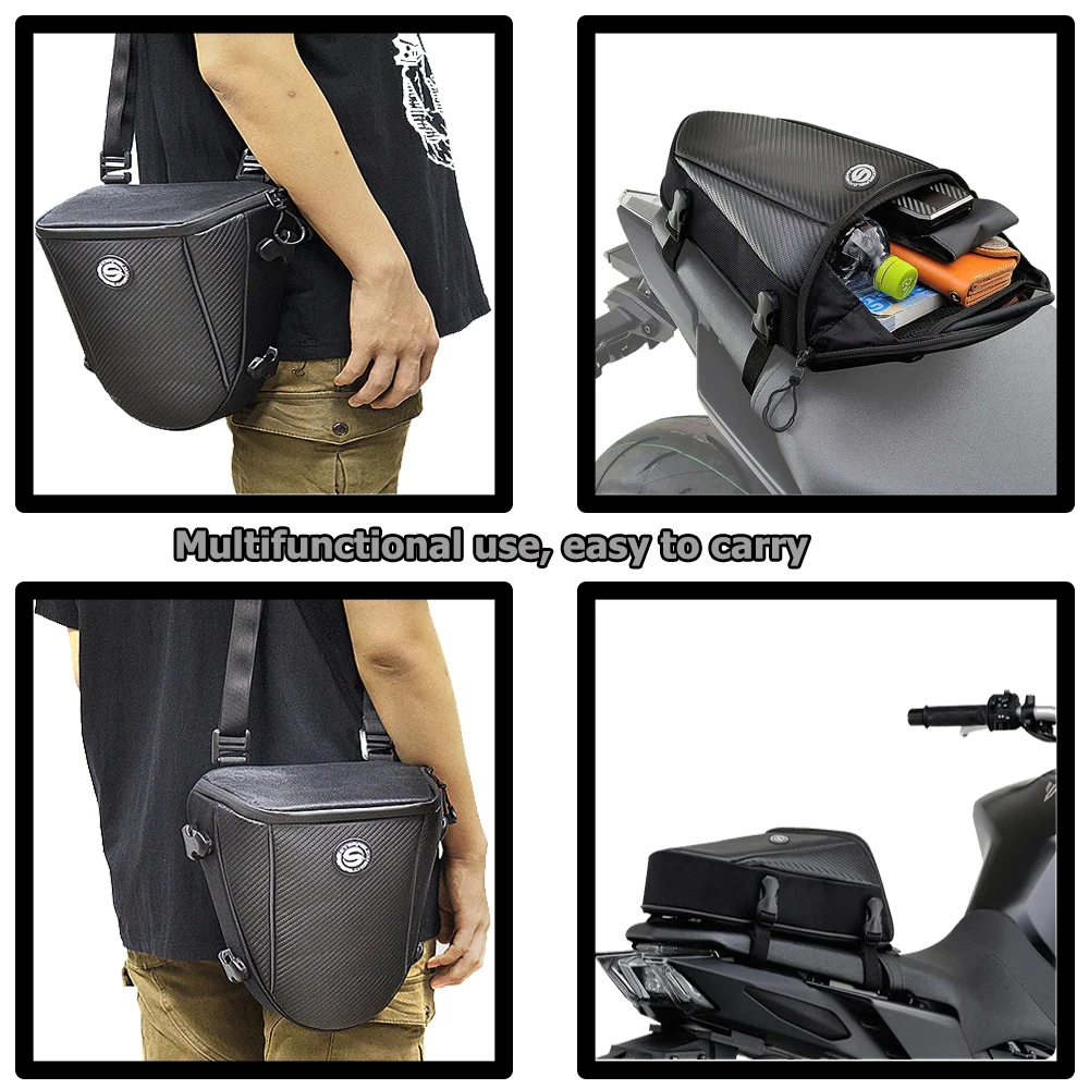 For Yamaha MT-01 MT-03 MT-07 MT-09 MT-10 MT-25 XJ6 FZ1 FZ6 FZ8 FZ10 Motorcycle Tail Bag Multi-functional Rear Seat Bag