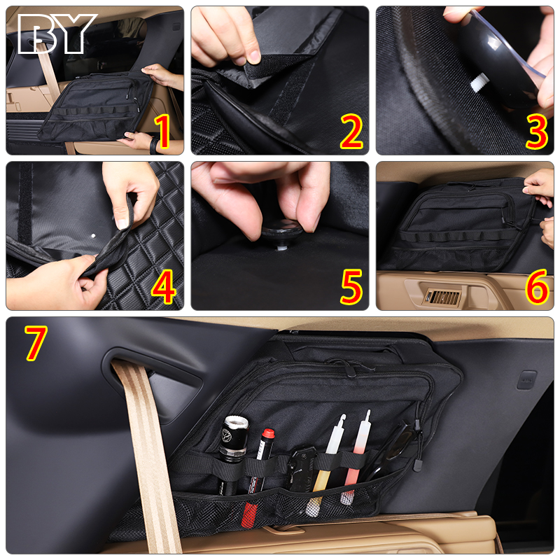 Large Capacity Trunk Storage Bag Multi-Pockets Cargo Bag For Range Rover Vogue 2023-2024 Stowing Tidying Accessories