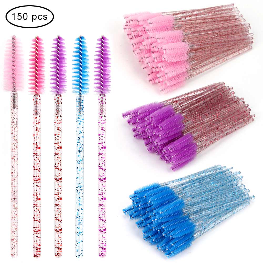 d Eye Brush Pcs Disposable Applicators Mascara Wands Cosmetic Eyelashes Dia Handle Make Up Spoolers Comb Brushes Tool lashes es