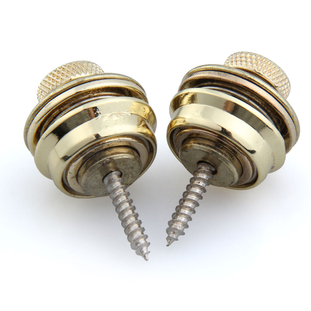 Buckles 2Pcs Guitar Slings Zinc ddmysmile Alloy Electric Guitars Strap End Nails Flat Head Non-Slip Replacement Musical Ddmysmile Instrument Parts Smi