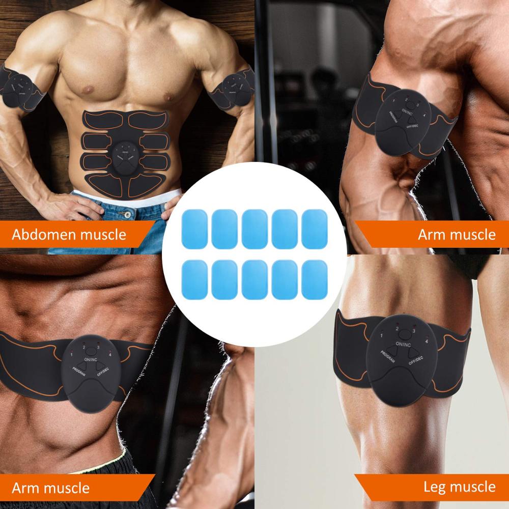 50Pcs/set Gel Sheets Replacement Massager Gel Patch for EMS Abdominal ABS Trainer Weight Loss Hip Muscle Stimulator Accessories