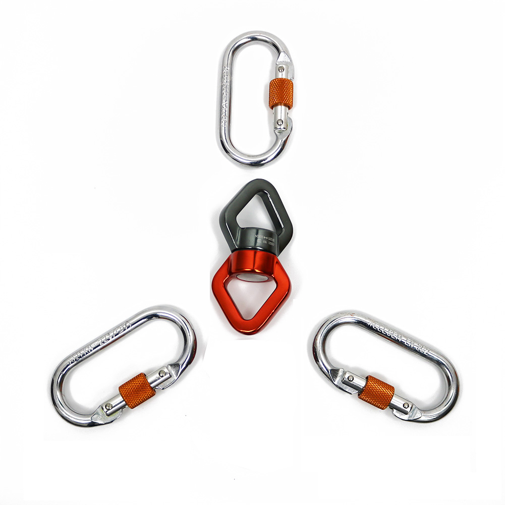 Hardware for Aerial Dance Set Aerial Silk Swivel Climbing Yoga Accessories Fly Aerial Silks and Hammock Swing Fittings Parts.