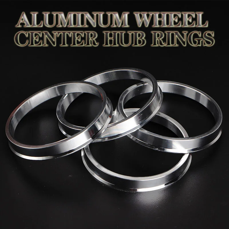 4Pieces/set Aluminum Hub Rings Hub Centric Rings Wheel Bore 67.1-73.1 64.1-73.1 56.1-73.1 57.1-73.1 60.1-73.1 66.1-73.1mm