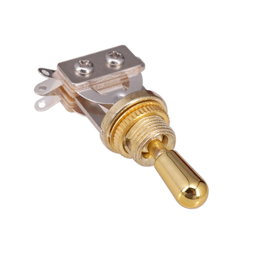 3 Way Electric Guitar Selector Brass Switch Lightweight Portable Guitar Part Pickup Toggle Music Elements for LP EPI