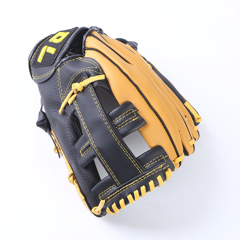 Genuine Leather Baseball Gloves for Men School Match Adults Youth Train Brown Baseball Glove Mitt Sports Equipment 11.5 "/12.5"