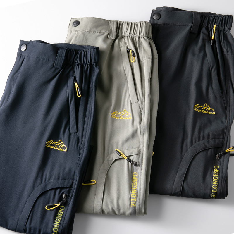 Summer Stretch Hiking Pants Men Casual Quick Dry Breathable Military Tactical Trousers Mountain Climbing Outdoor Trekking Pants