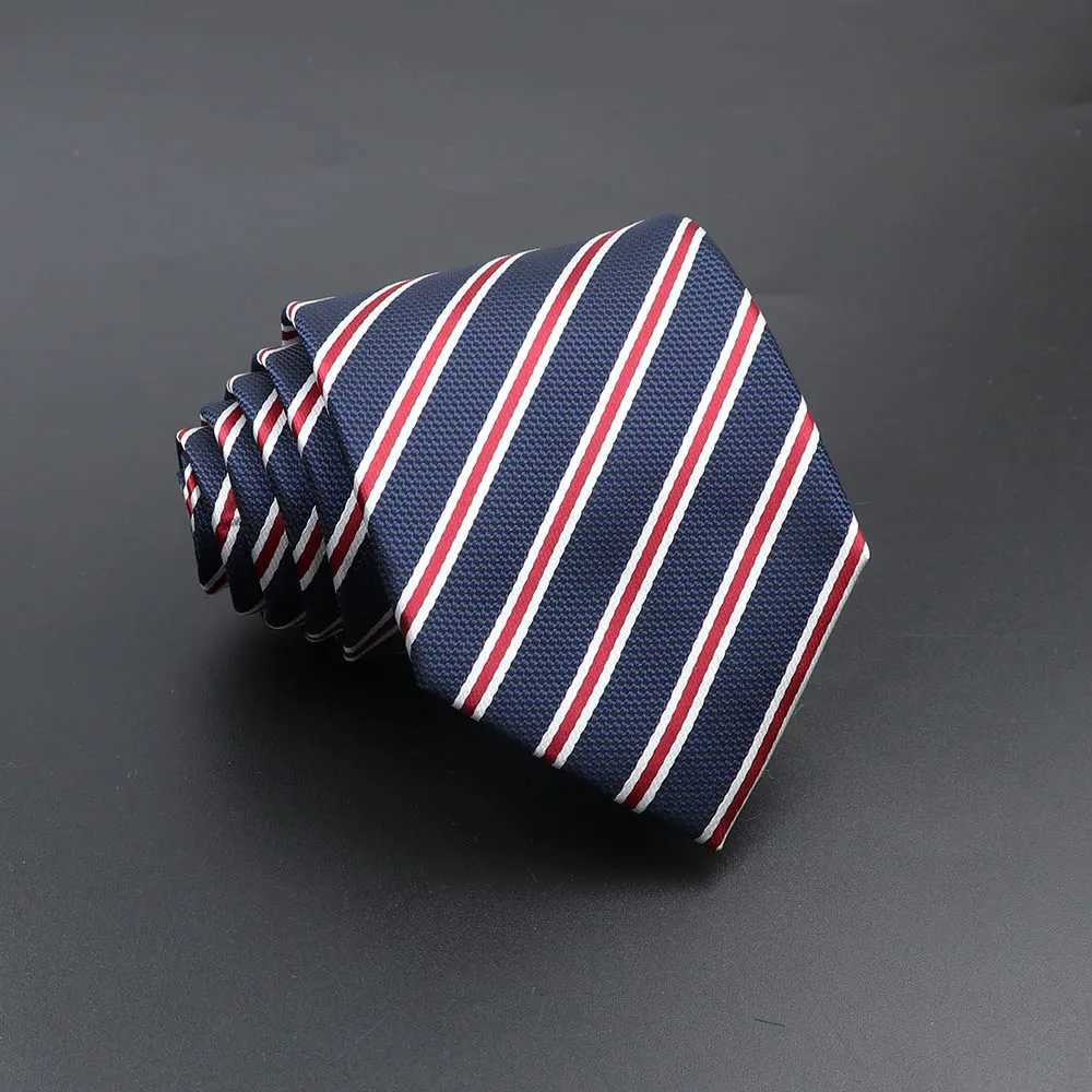 Mens Fashion Tie 8cm Blue Necktie Classic Plaid Striped Neck Tie Paisley Floral Neckties Daily Wear Cravat Wedding Party GiftX241109