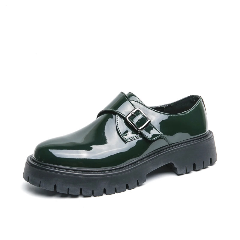 Selling Thick Soled Banquet Loafers Europe America Mens Office Business Shoes Shiny Leather Shoes for Mens Free Delivery 241108
