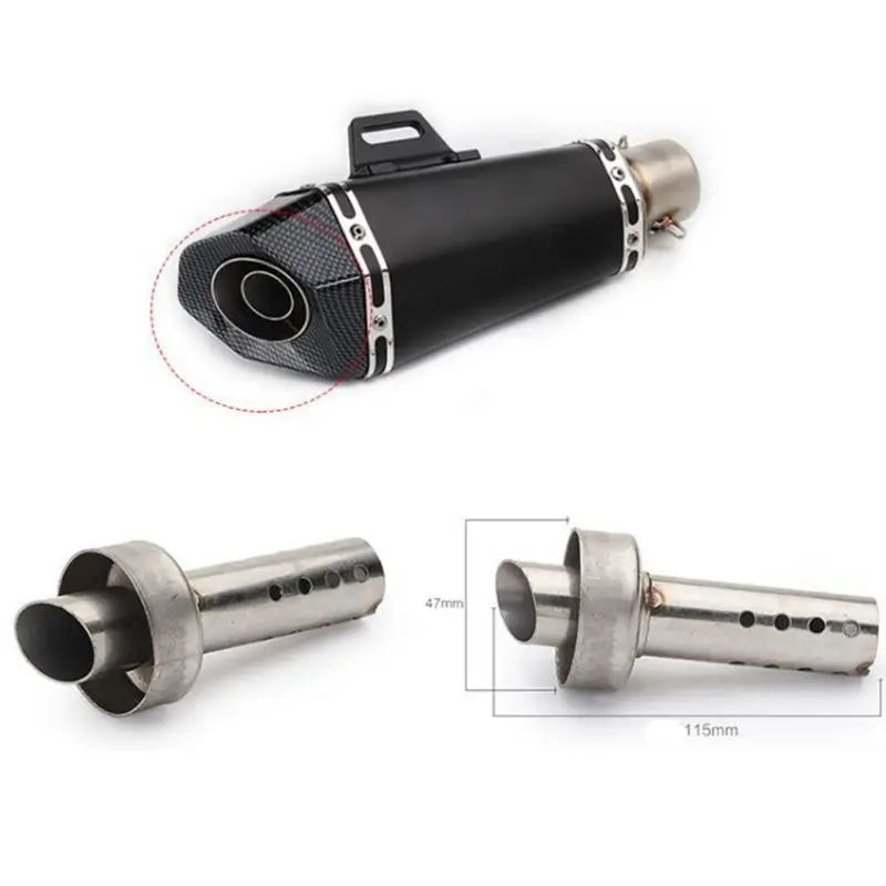 New Universal Front Mid End Catalyst DB Killer for Motorcycle Noise Sound Eliminator Exhaust Muffler Silencer