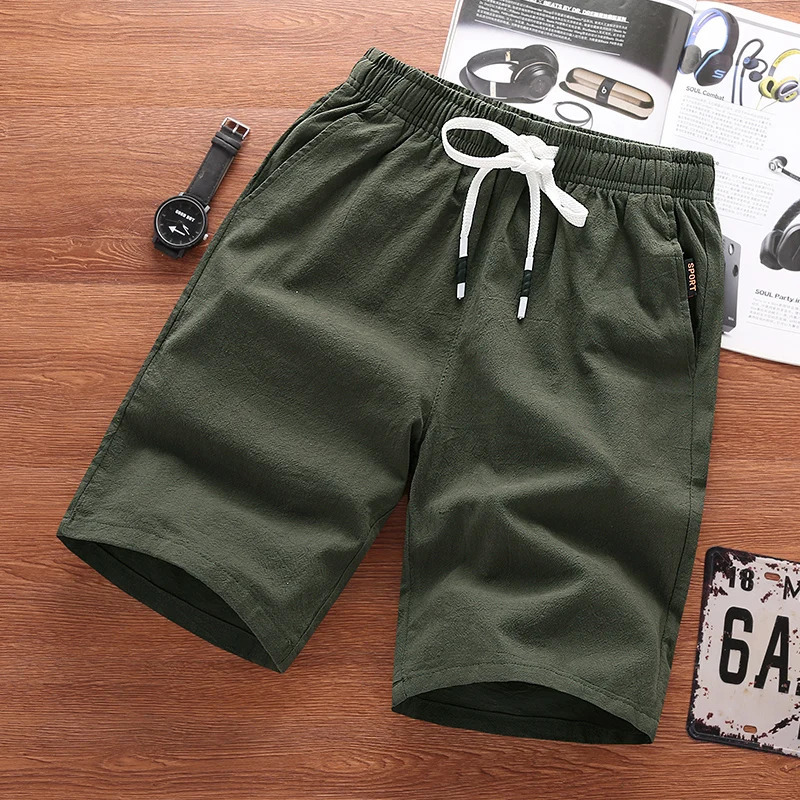 100% Cotton short plus size mens shorts pants summer casual beach cargo blank shorts de hombre custom shorts men for men 240329