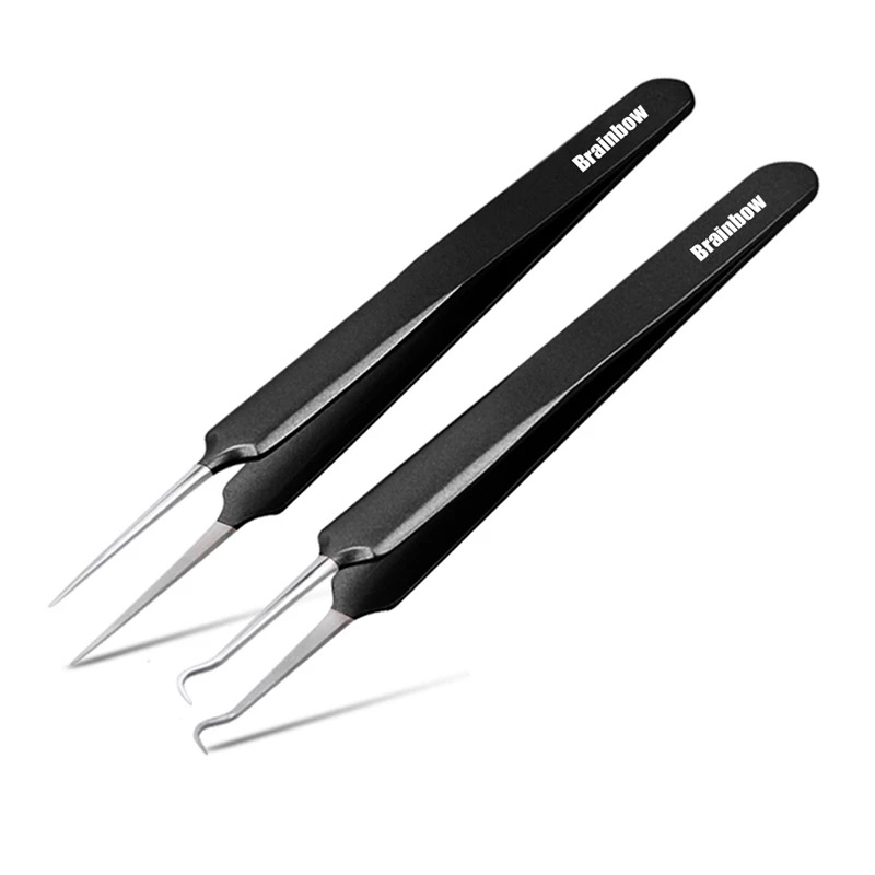 e Blackhead Brainbow Tweezers pcs Remover Acne Treatment Needle Spot Cleaner Pimple Blemish Extractor Skin Clean Care Tools Kit